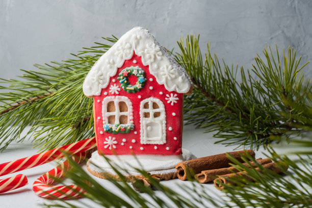 姜饼的形式，一个仙女的房子图片下载