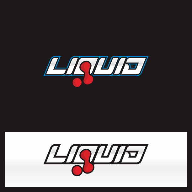 液体字排印标志设计图片下载