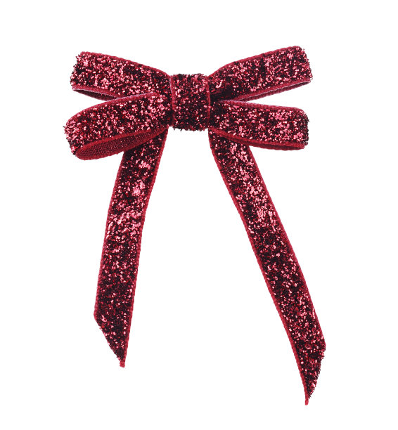 葡萄酒天鹅绒lurex丝带弓孤立的白色图片下载