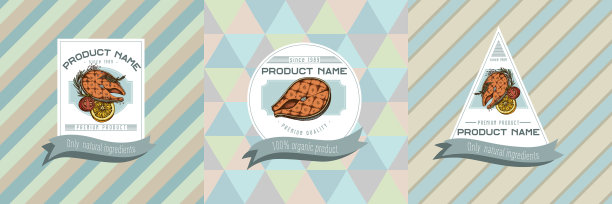 三种颜色的标签与烤图片下载