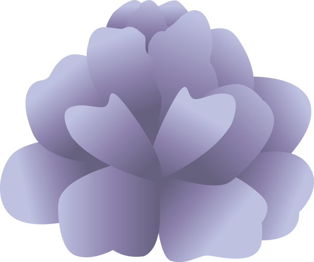 美丽的紫色花朵装饰图标图片下载