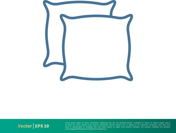 枕头图标标识模板设计eps 10图片下载