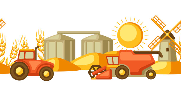 农业与收获无缝模式图片下载