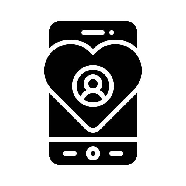 健康监测App图标，移动应用矢量图图片下载