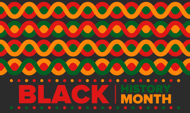 黑人历史月。非裔美国人的历史。一年一度的庆祝。二月份在美国和加拿大。十月在英国。海报，卡片，横幅，背景。矢量图图片下载