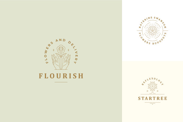 线标志标志设计模板集图片下载