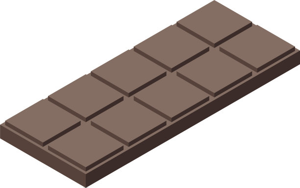 巧克力棒图标等距风格图片下载
