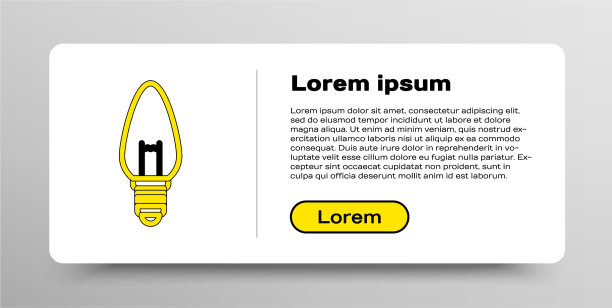 线灯泡与概念概念图标隔离图片下载