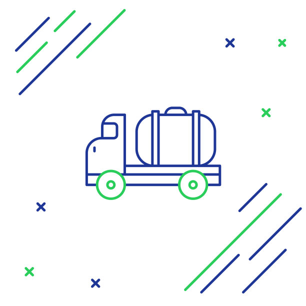 线油罐车图标孤立在白色图片下载