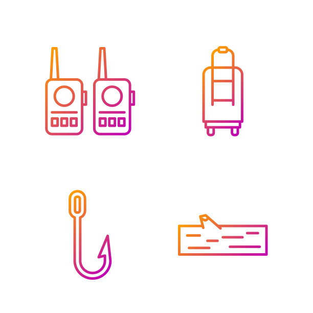 设线，原木，鱼钩，对讲机图片下载