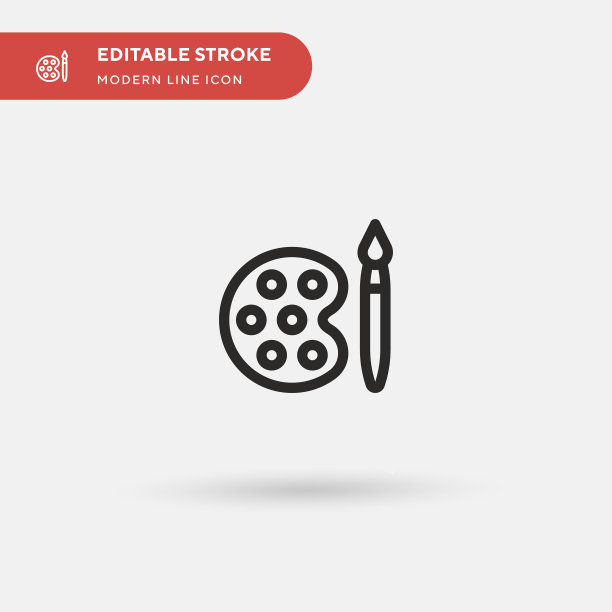 油漆调色板简单图标图片下载