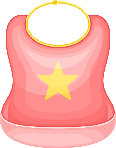 围兜或打嗝布，以白隔离图片下载