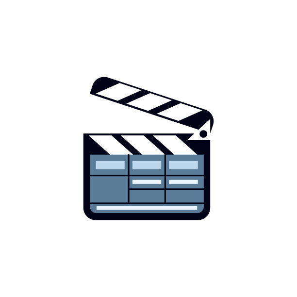 孤立的电影图标电影拍板矢量插图图片下载