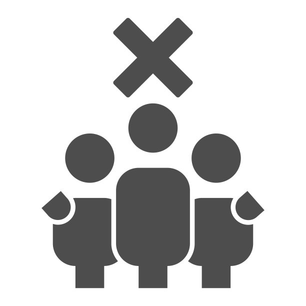 3人禁止立体图标，社交距离概念，白色背景上禁止3人组标志，禁止移动和网页设计中收集象形风格的图标。矢量图形。图片下载