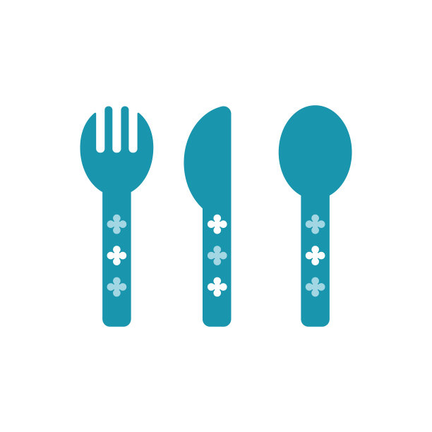 叉子刀和勺子图标孤立在白色图片下载