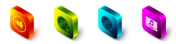 设置等距扬声器音量乙烯基唱片图片下载