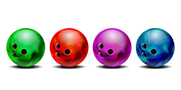 逼真的彩色3d紫蓝色红绿色图片下载