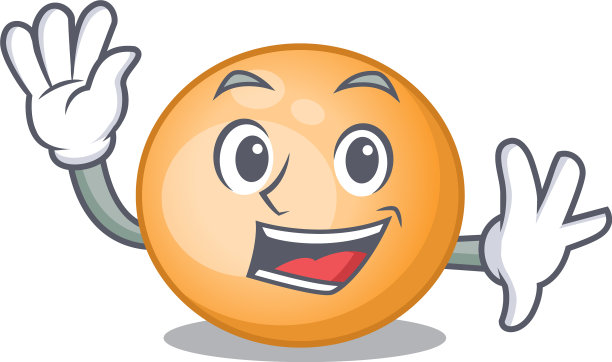 一个富有魅力的金黄色葡萄球菌吉祥物设计图片下载