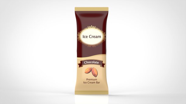 冰淇淋巧克力棒前端3d渲染图片下载