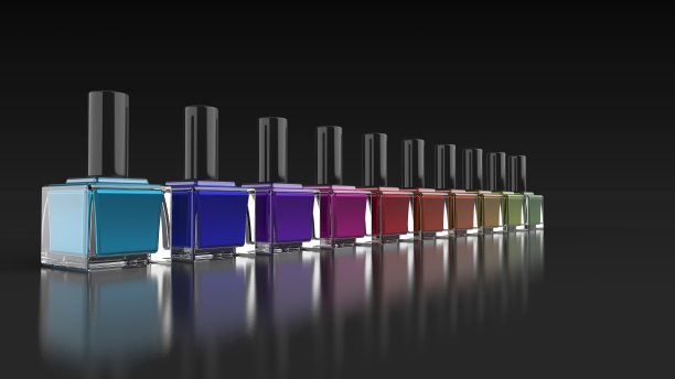 美甲颜色左角度3d渲染图片下载