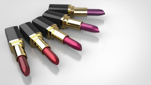 口红5角度左3d渲染图片下载