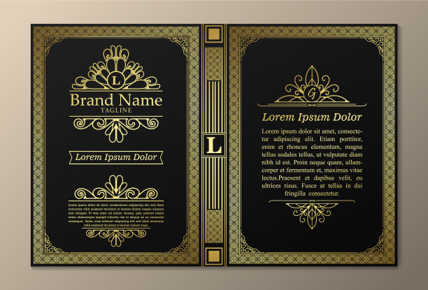 古董书布局和设计-封面和图片下载