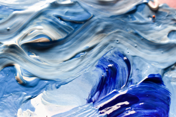 深蓝色和浅蓝色的油漆颜色图片下载