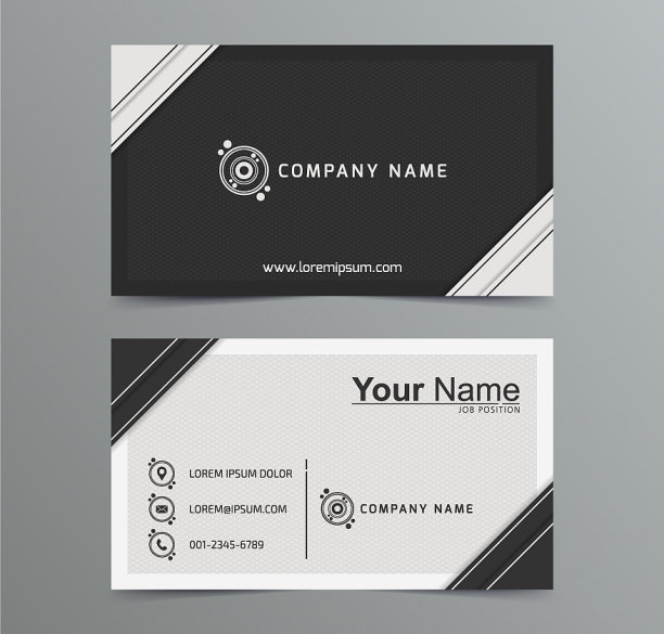 摘要灰色访问卡或名片模板图片下载