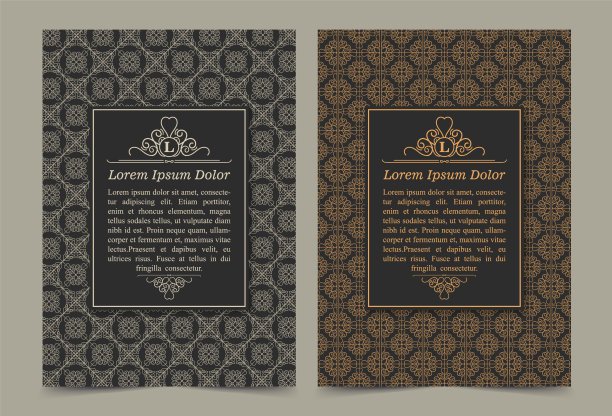 复古装饰贺卡模板图片下载