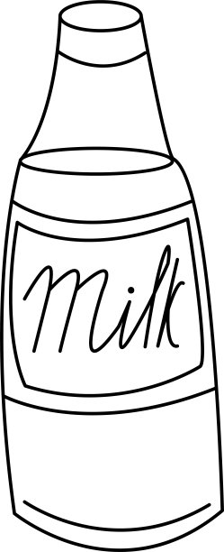 奶瓶，矢量插图。图片下载