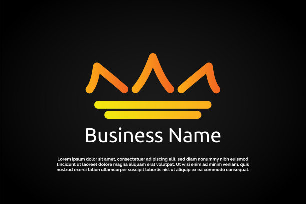 皇冠编码数字标志模板图片下载