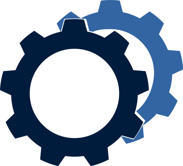 齿轮图标样式是扁平化的透明符号图片下载