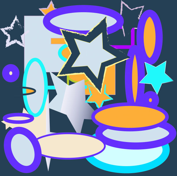 具有几何形式的抽象图像。图片下载