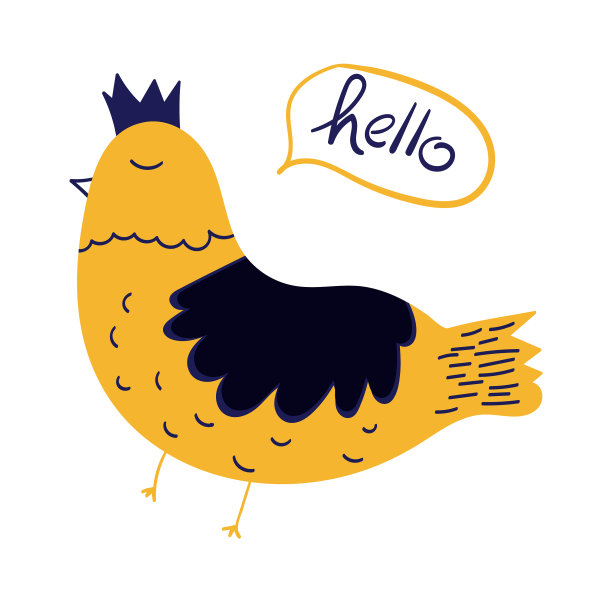 无缝动物图案与手绘母鸡图片下载