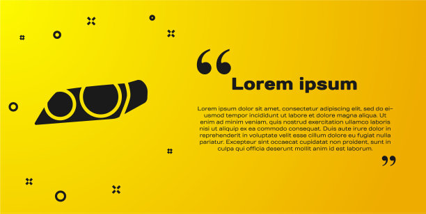 黑色汽车前灯图标隔离黄色图片下载