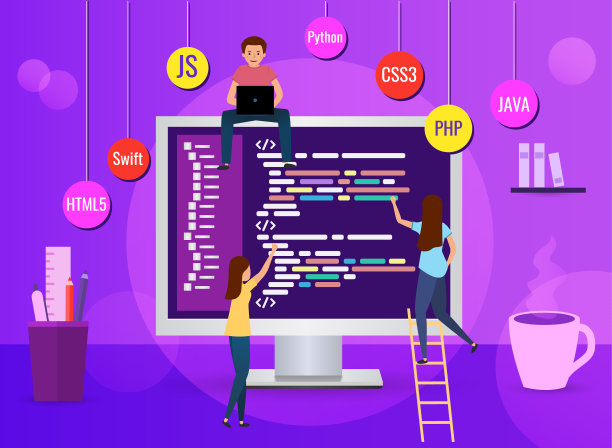 团队为游戏、应用程序或网站编写编程代码图片下载
