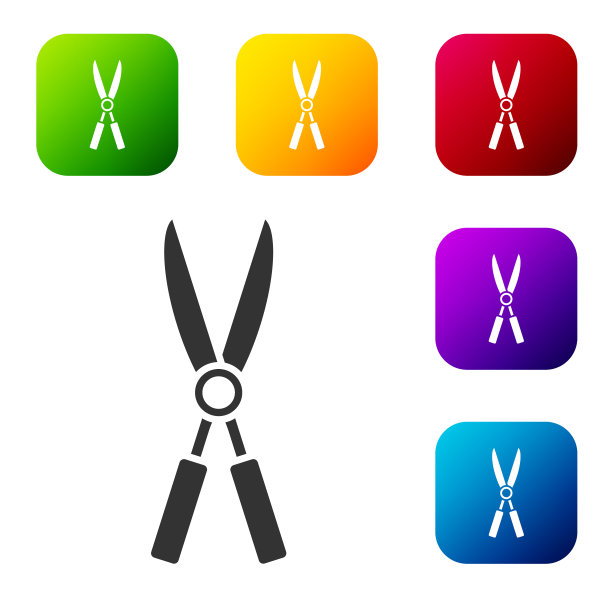 黑色园艺手工修剪剪刀图片下载