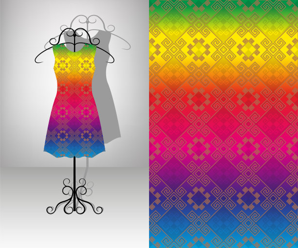 挂在衣架上的女装。图片下载