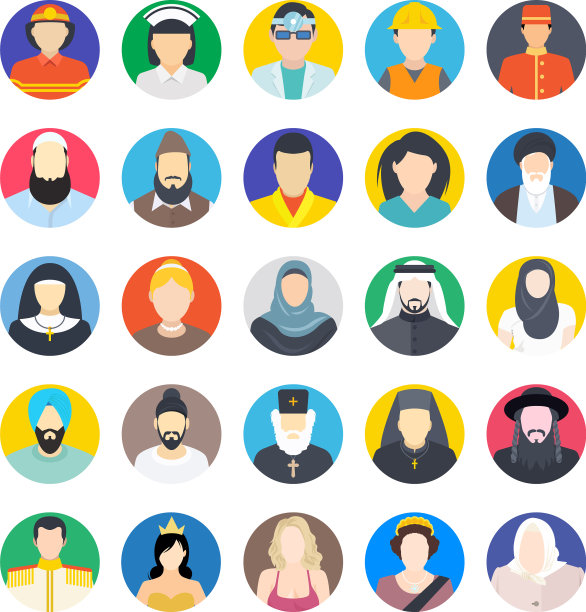 职业彩色图标4图片下载