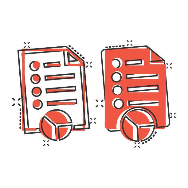 文档图标的漫画风格。报告在白色孤立背景上的卡通矢量插图。纸张飞溅效应的经营理念。图片下载