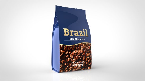 咖啡豆包3d渲染图片下载