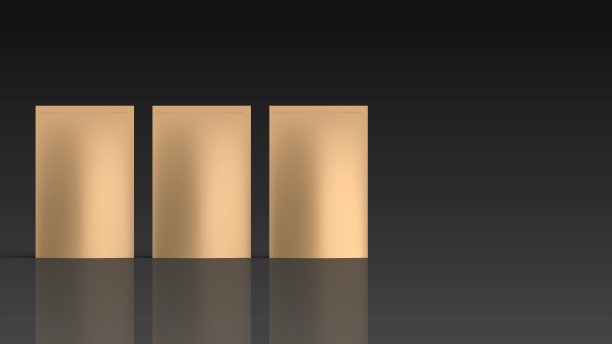 牛皮纸包前面3左黑色背景3d渲染图片下载