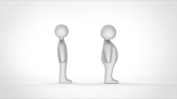 胖子和男人的3d渲染图片下载