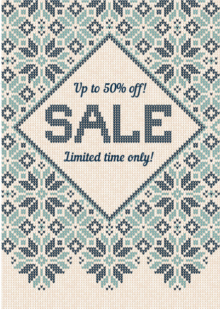 秋冬季节框边海报图片下载