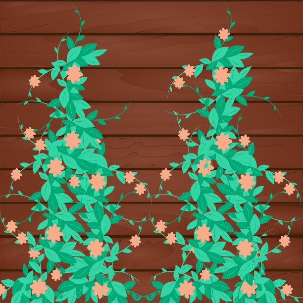 附近有花的卷曲的垂直的绿色植物图片下载