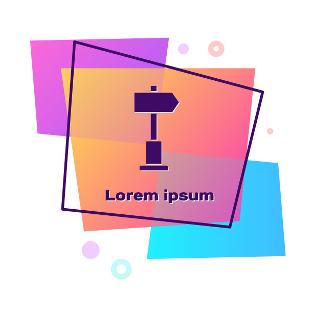 紫色道路交通标志孤立标志图片下载