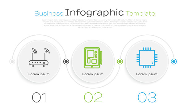 设置线路路由器和wi-fi信号图形平板图片下载