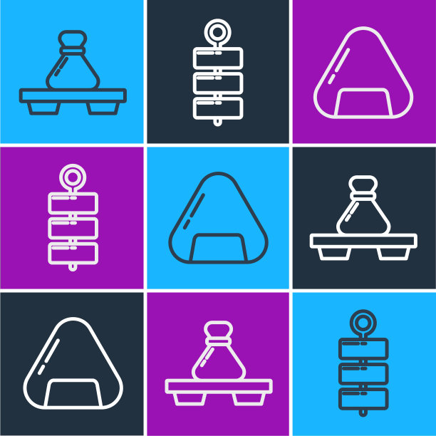 在切菜板上放线饺子和寿司图片下载