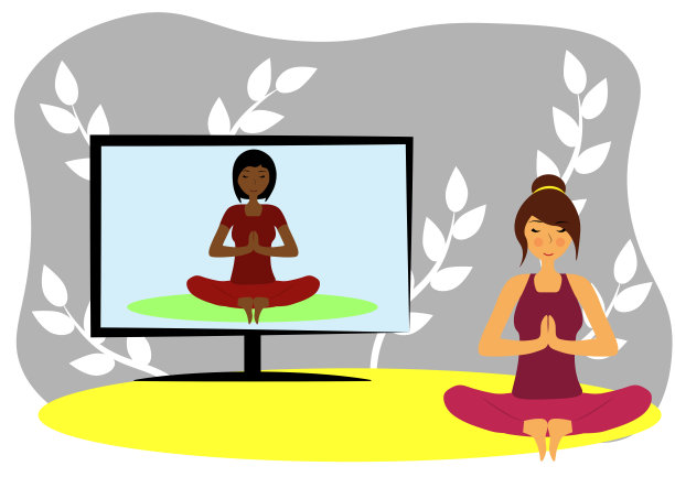 瑜伽教练的视频课程图片下载