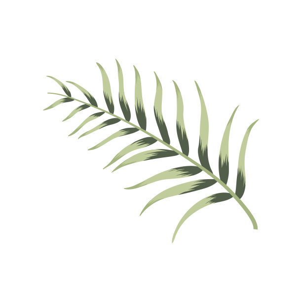 热带叶色复古风格图片下载